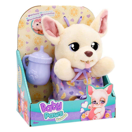 Doudou interactif chihuahua délicieux pattes de bébé