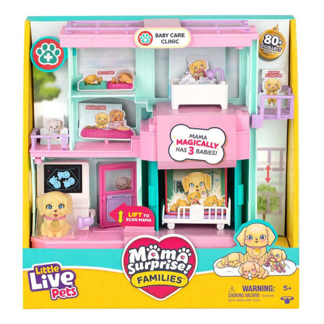 Petits animaux vivants, maman surprise, ensemble de jeu d'hôpital pour les familles