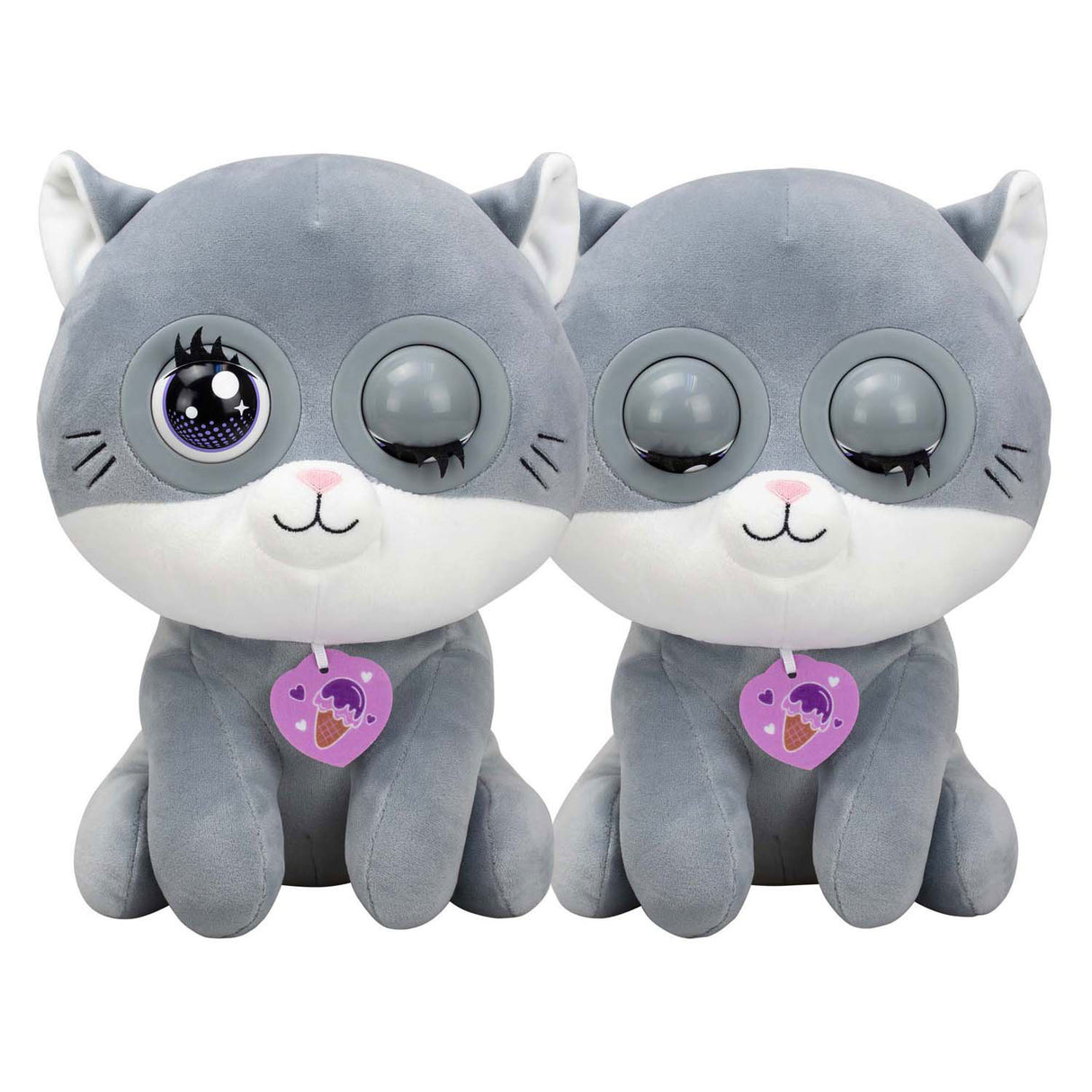 Peluche interactive chat bleu Winksies Silverlit