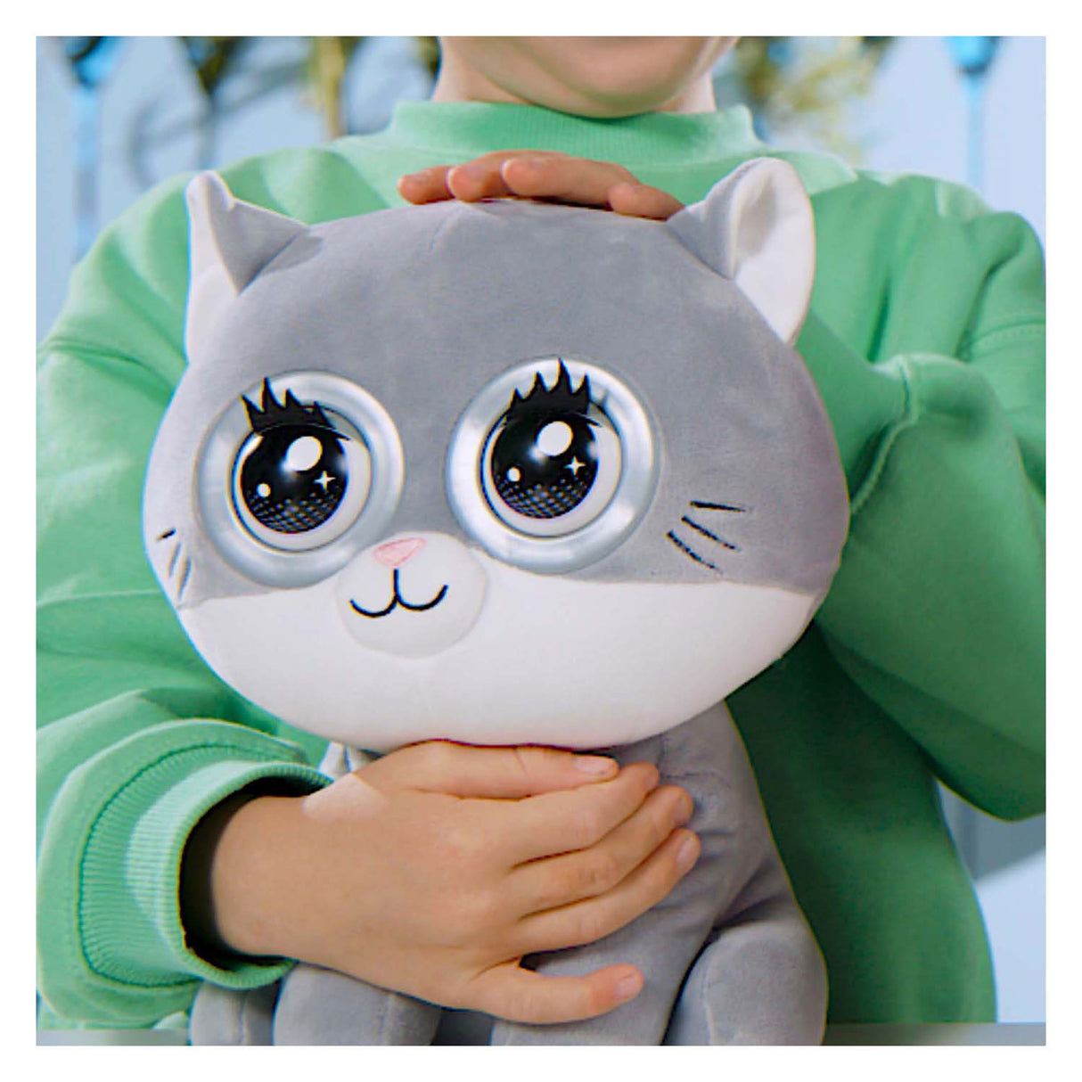 Chaton aux myrtilles Silverlit Winksies - peluche interactive dans une tasse de glace