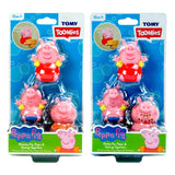 Tomy peppa pig figurines gicleurs d'eau, 3 pcs.