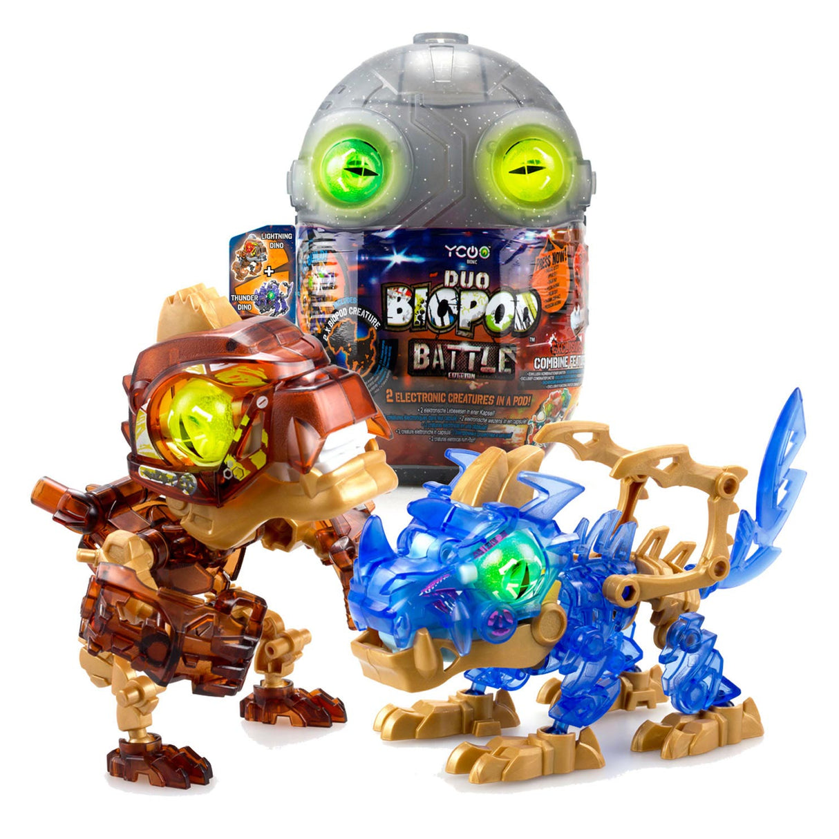 Duo de combat de biopodes Silverlit dino