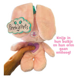 Peluche lapin Spectron Peekapets - blanc