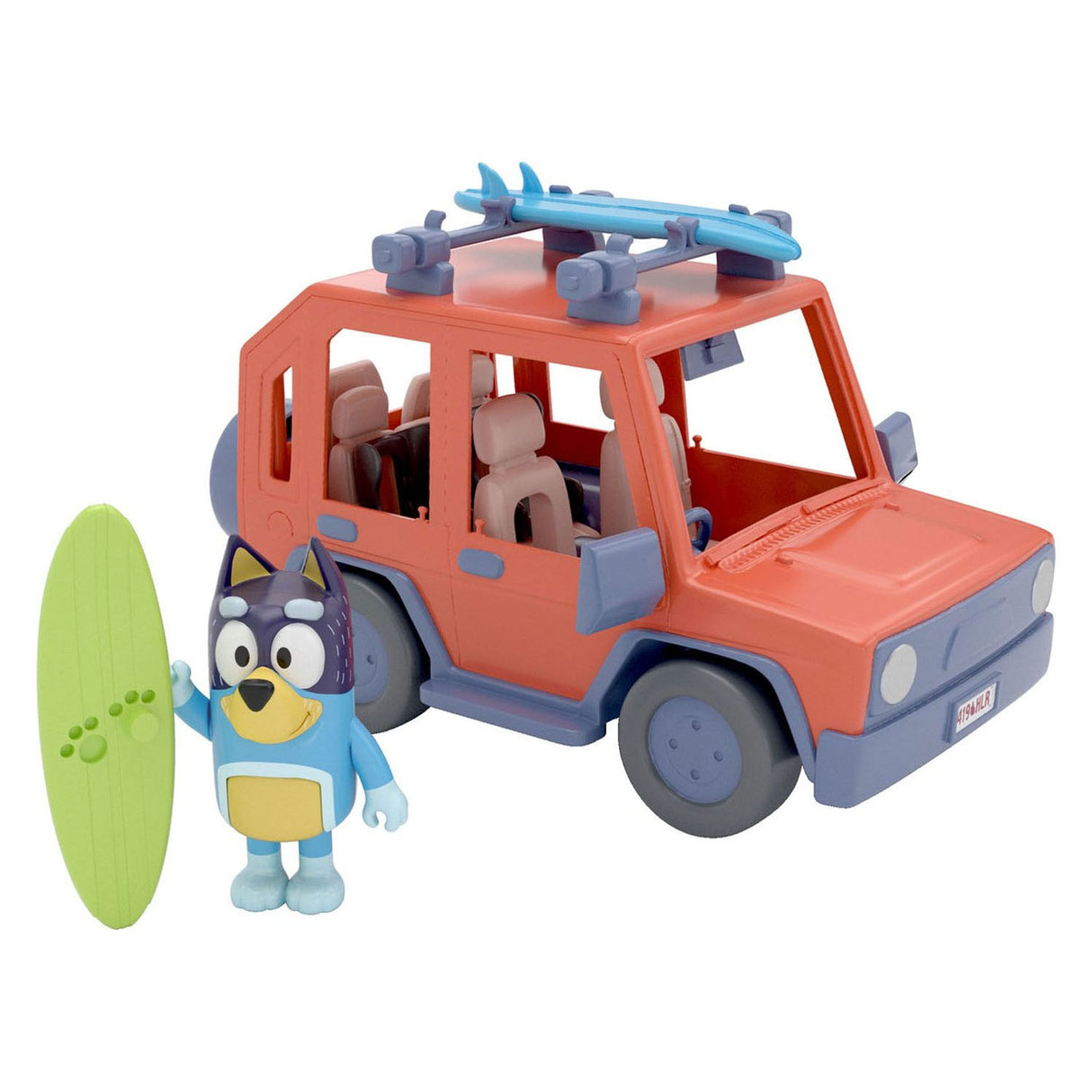 Voiture de jeu Spectron bluey avec accessoires