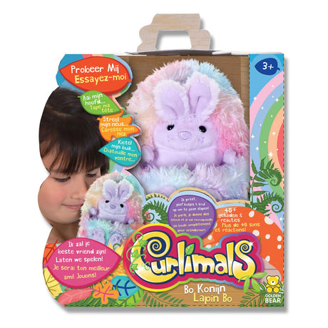 Spectron Curlimals bo the Rainbow Bunny Interactive Hug