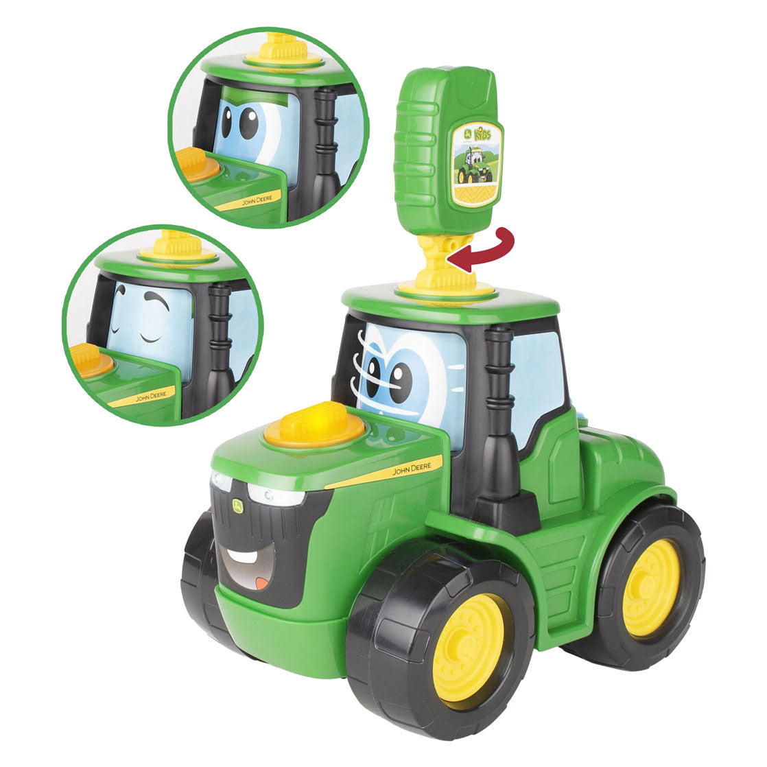 Tomy John Deere Johnny Tractor med nøkkel