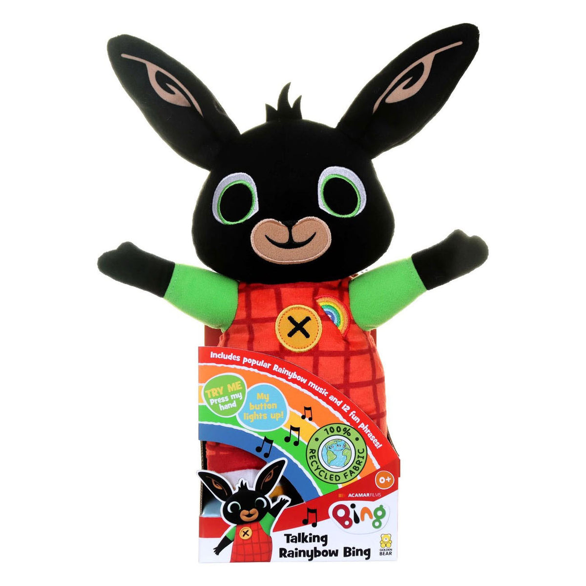 Peluche arc-en-ciel parlant Bing