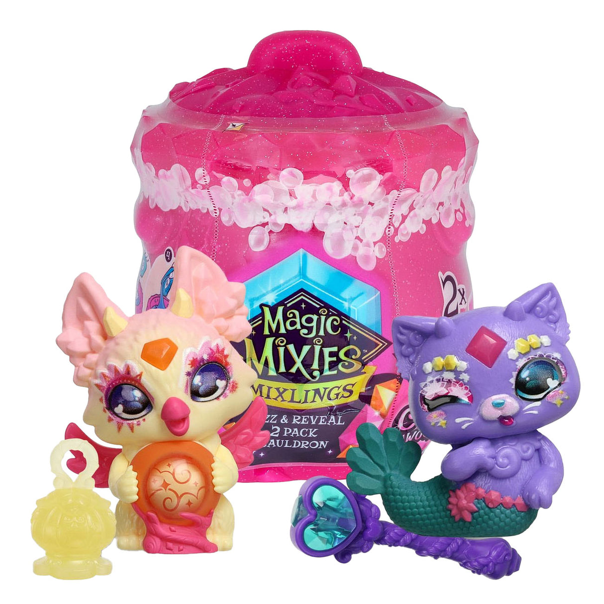 Moose Toys Mixies Mixlings Bruis and Discover Ketel Crystal Woods Series 3, 2 pack