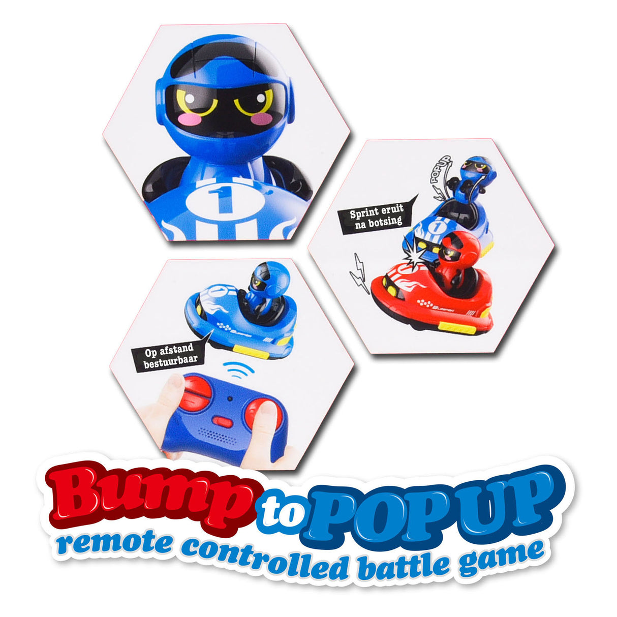 Gear2play RC Crazy Bumper Cars Duo Set – Autos tamponneuses contrôlables – Participez à un duel crash !