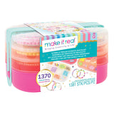 Spectron make it real - coffret à bijoux avec perles, 1370 perles