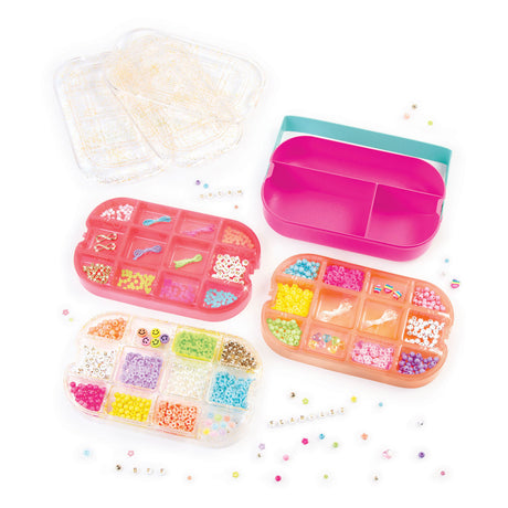 Spectron make it real - coffret à bijoux avec perles, 1370 perles