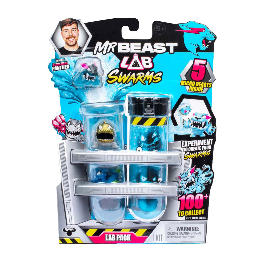 Figurines de biomites Spectron Mrbeast Lab, paquet de 5
