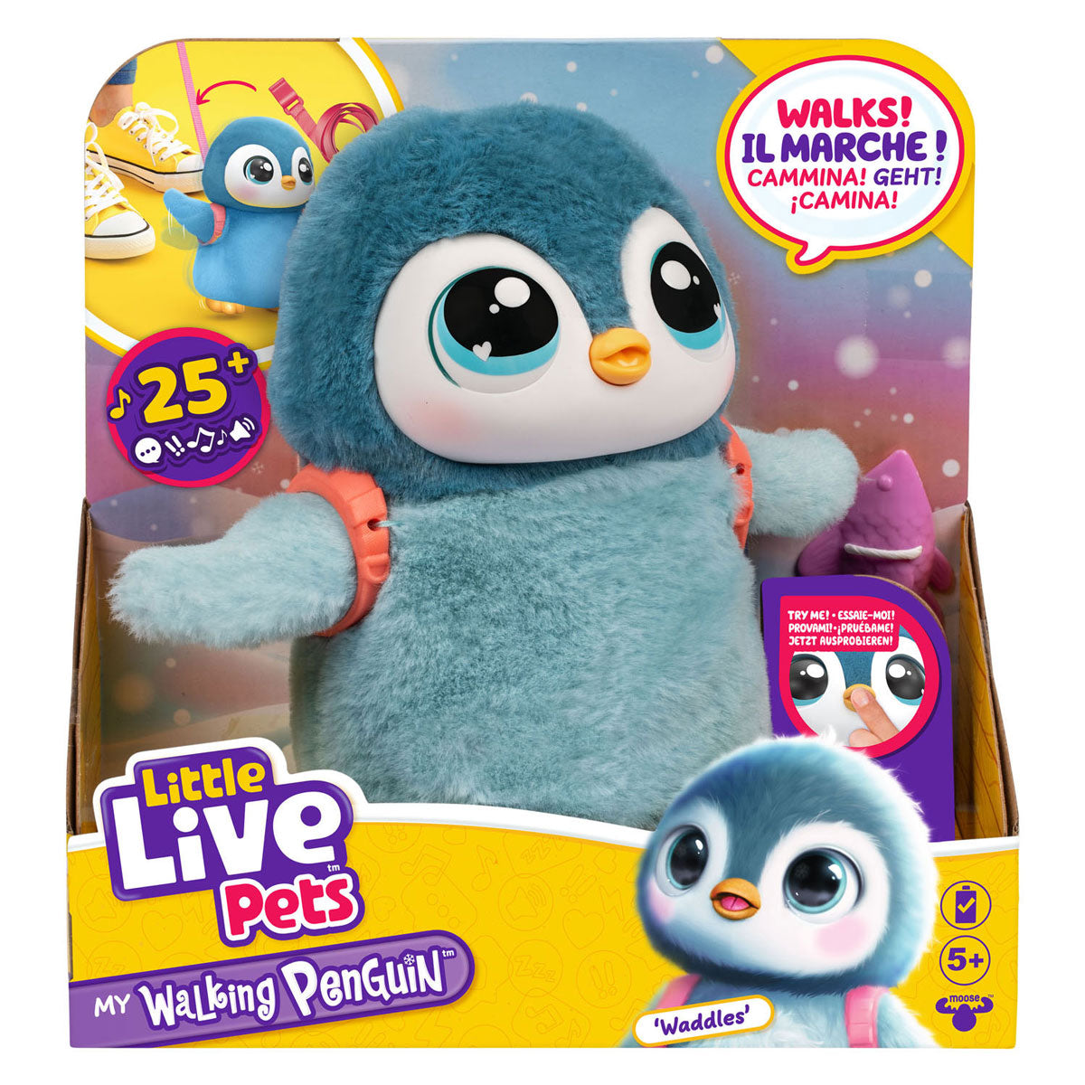 Spectron Petit animaux de compagnie en direct Penguin Animal interactif