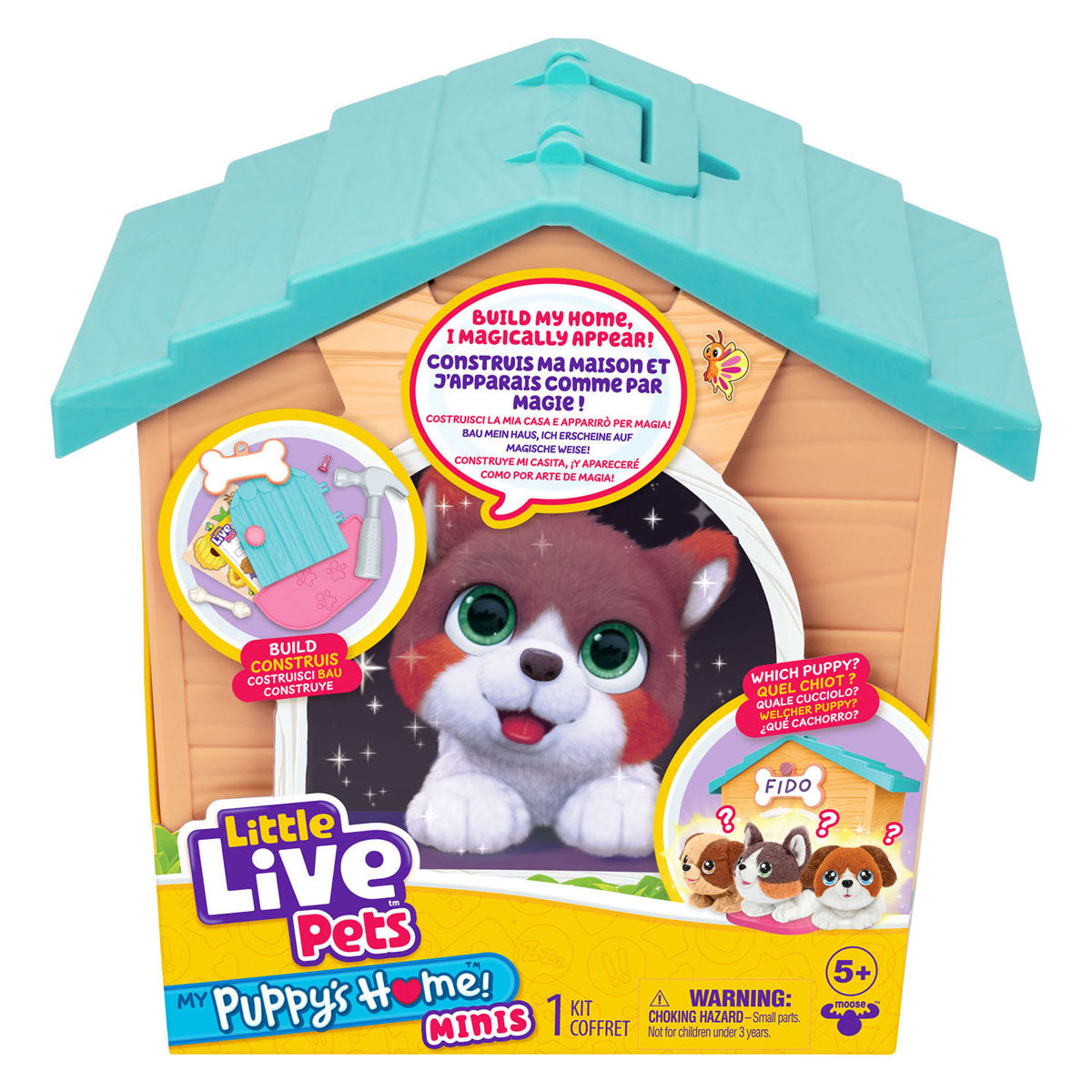 Moose Toys surprend une peluche pour chiot dans une niche