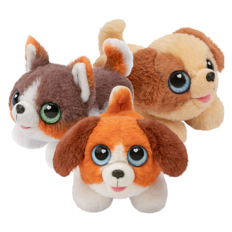 Petit animal vivant surprise chiot en peluche dans la niche pour chien