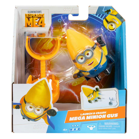 Moose Toys, Moi, Moche et Méchant 4 - Lancement Crash Mega Minion Gus - Figurine Action