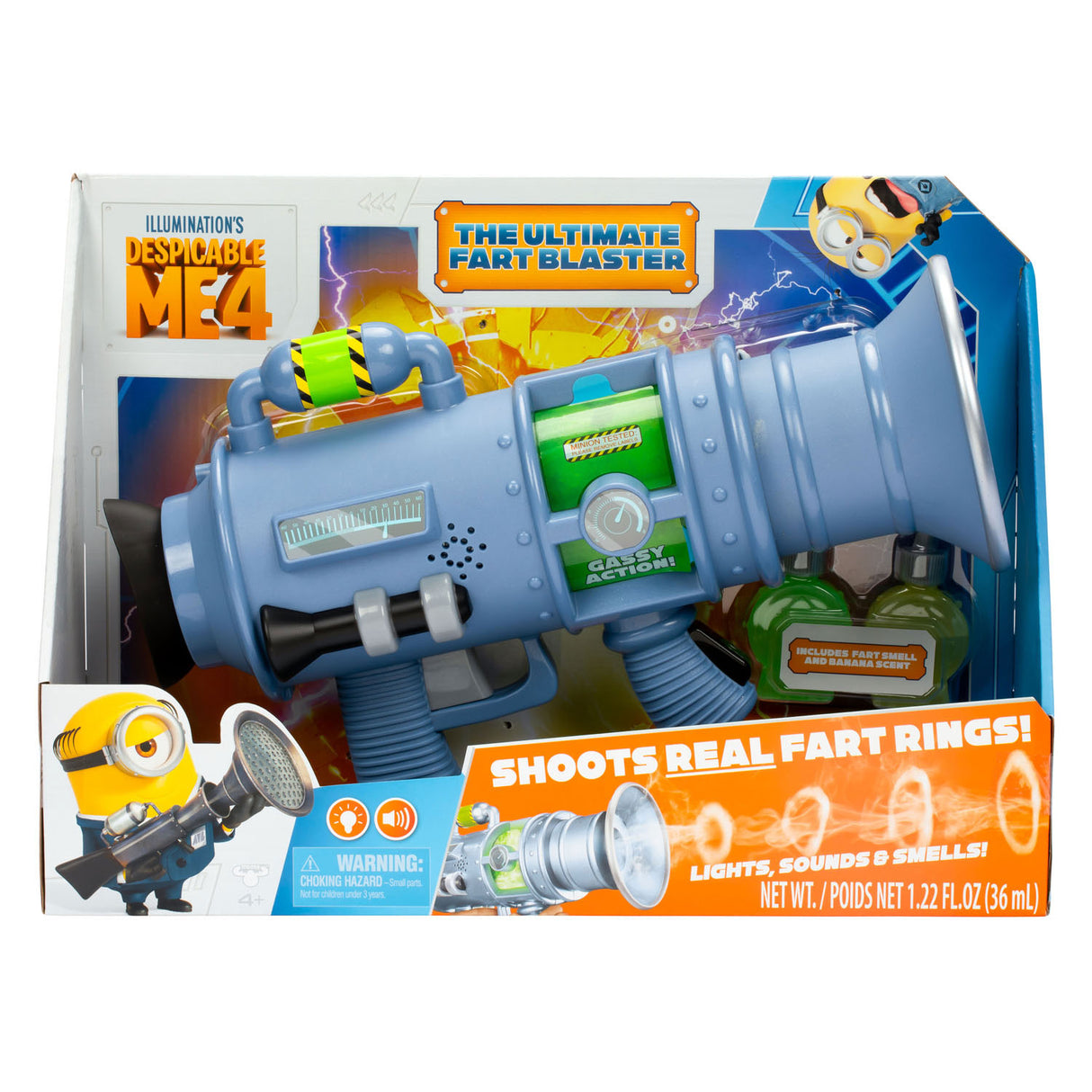 Dispicable Me 4 - Ultimate Fart Blaster con luz y sonido