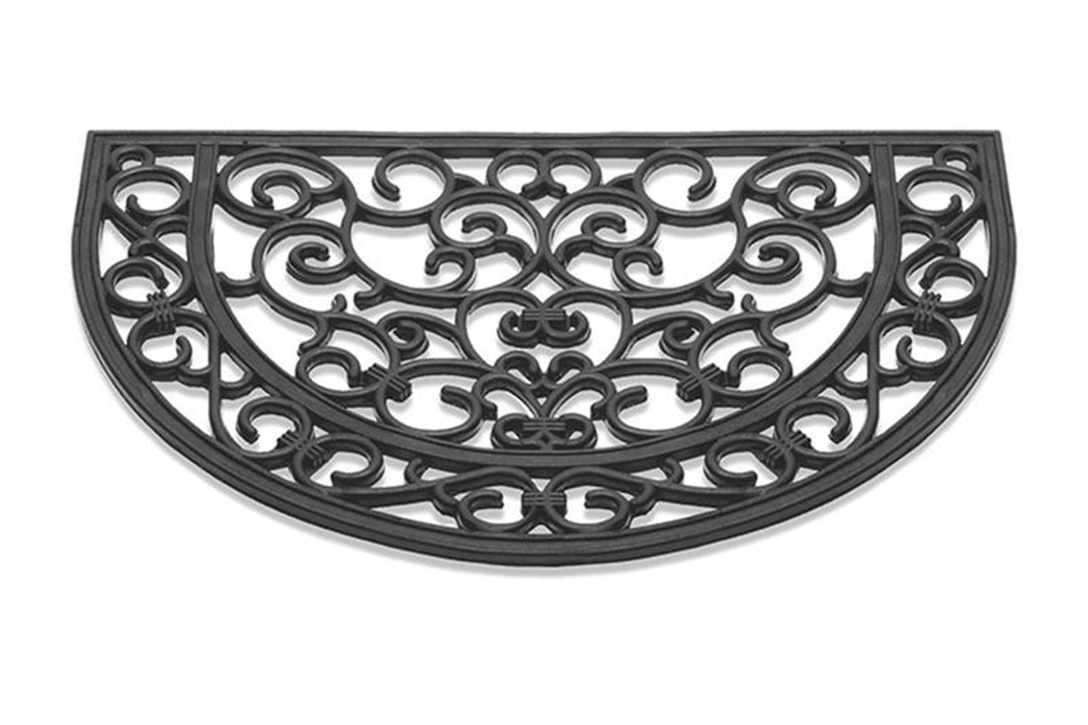 Paillasson HQ antique caoutchouc semi-circulaire 40x60cm