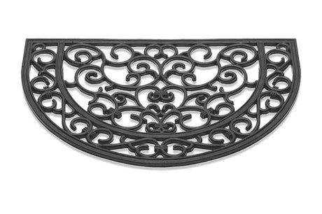 Paillasson HQ antique caoutchouc semi-circulaire 40x60cm