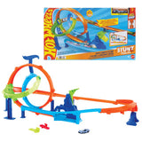 Mattel Hot Wheels Stunt Tracks Ensemble de pistes de cyclone à lancement rapide et voiture jouet en métal
