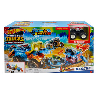 Défi d'accident d'incendie de camions monstres Hot Wheels