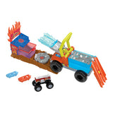 Défi d'accident d'incendie de camions monstres Hot Wheels