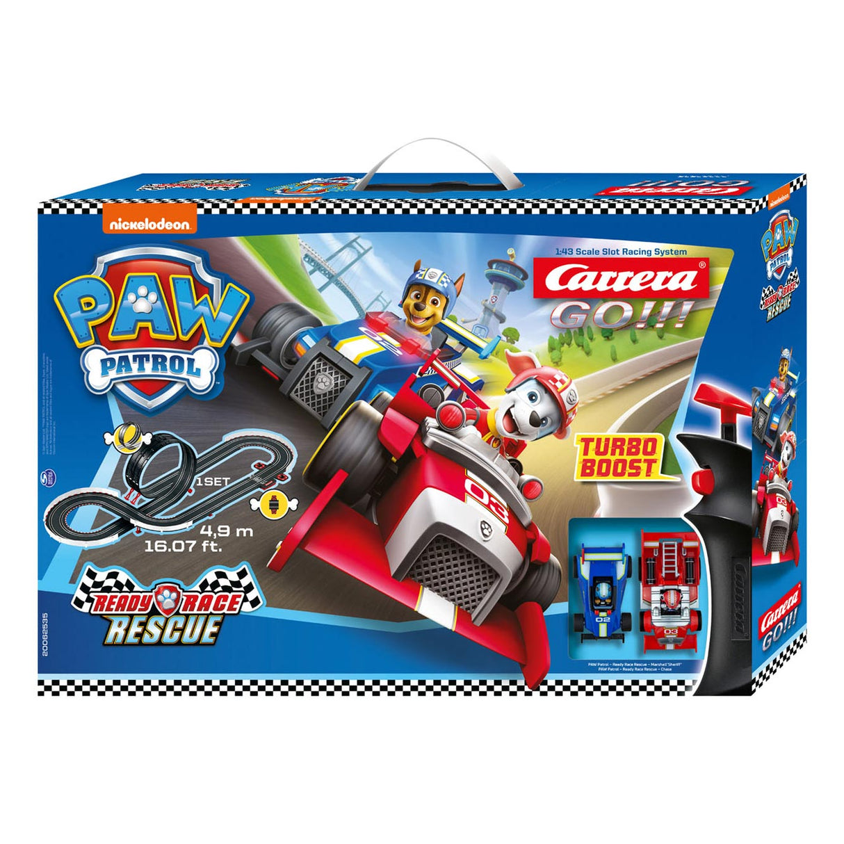 Carrera Go !!! Racebaan - Paw Patrol Ready Race Rescue