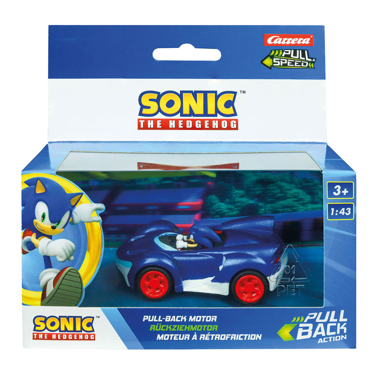 Tirez en arrière Auto Team Sonic Racing - Sonic Speed Star