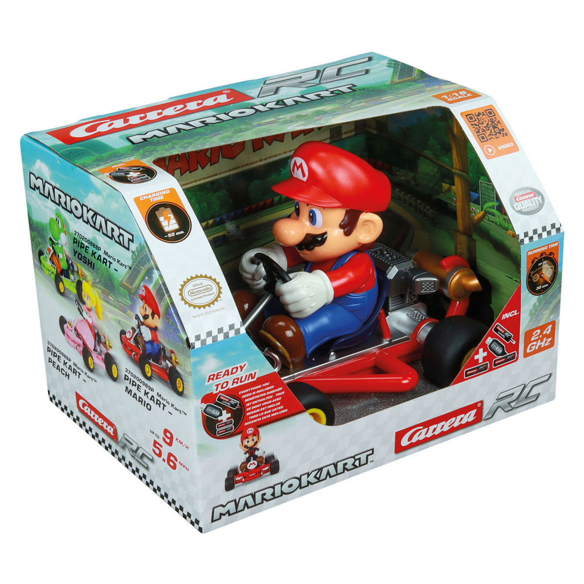 Carrera RC Super Mario Pipe Kart Mario Conterable