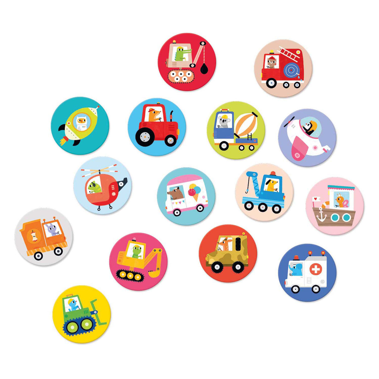 Banana Panda - Véhicules de jeu de mémoire en déplacement - 30 pcs.