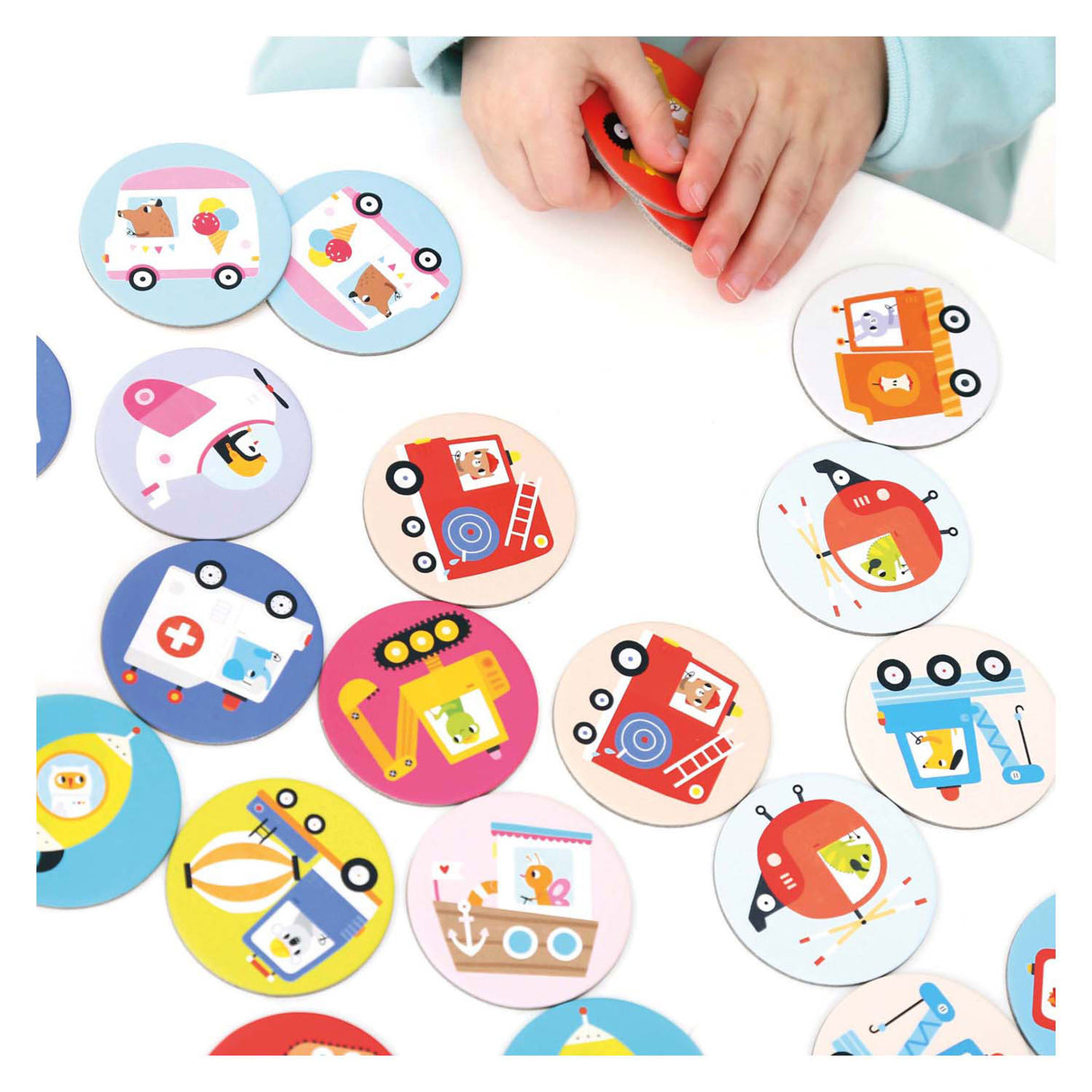Banana Panda - Véhicules de jeu de mémoire en déplacement - 30 pcs.