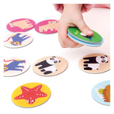 Panda banane - jeu de mémoire en déplacement animaux sauvages - 30 pcs.