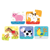 Panda banane - animaux puzzle à emporter - 16 pcs.
