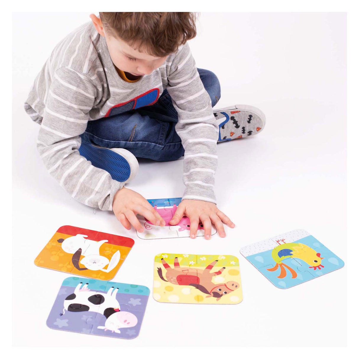 Panda banane - animaux puzzle à emporter - 16 pcs.