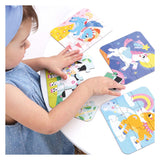 Panda banane - Poneys puzzle à emporter - 16 pcs.