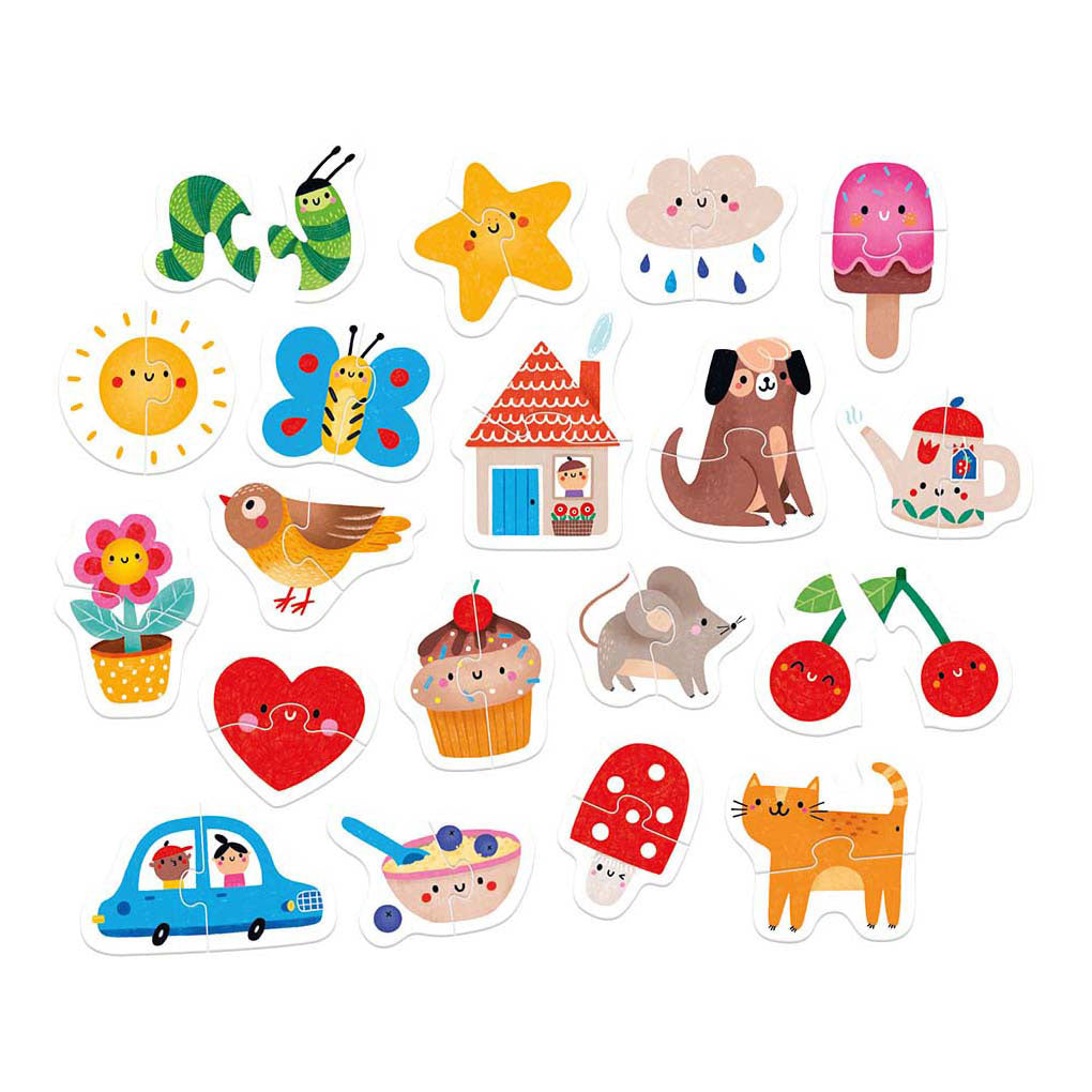 Jouets puzzle banane panda - mes premiers puzzles heureux doubles 19 pièces.