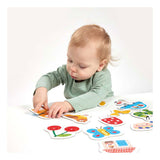 Jouets puzzle banane panda - mes premiers puzzles heureux doubles 19 pièces.