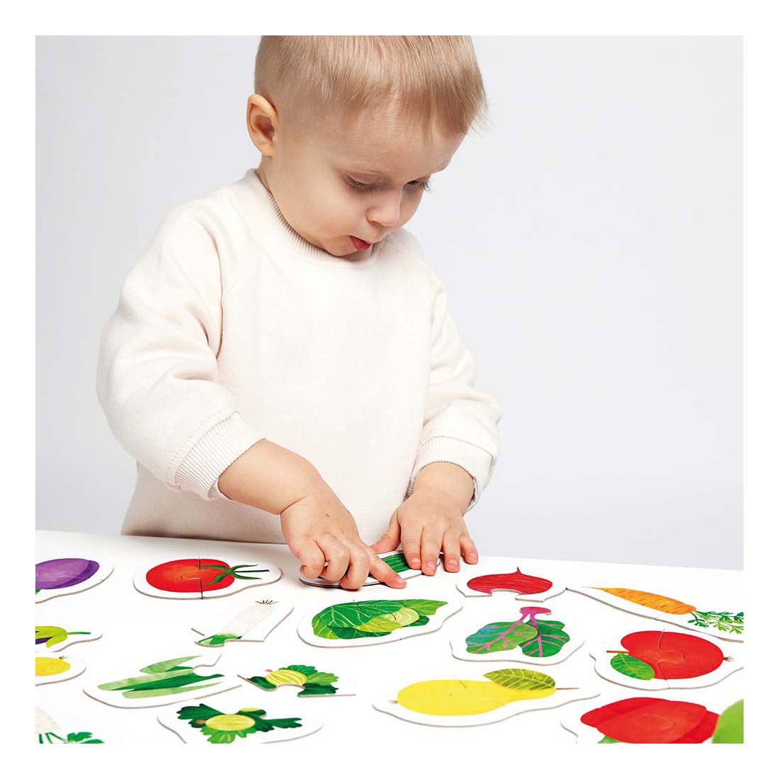 Panda banane - mes premiers puzzles fruits légumes, 19 pcs.