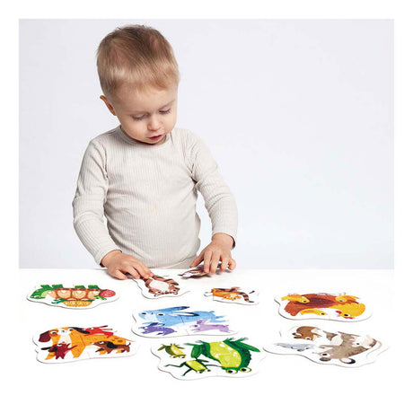 Panda banane - mes premiers puzzles bébés animaux, 7 pcs.