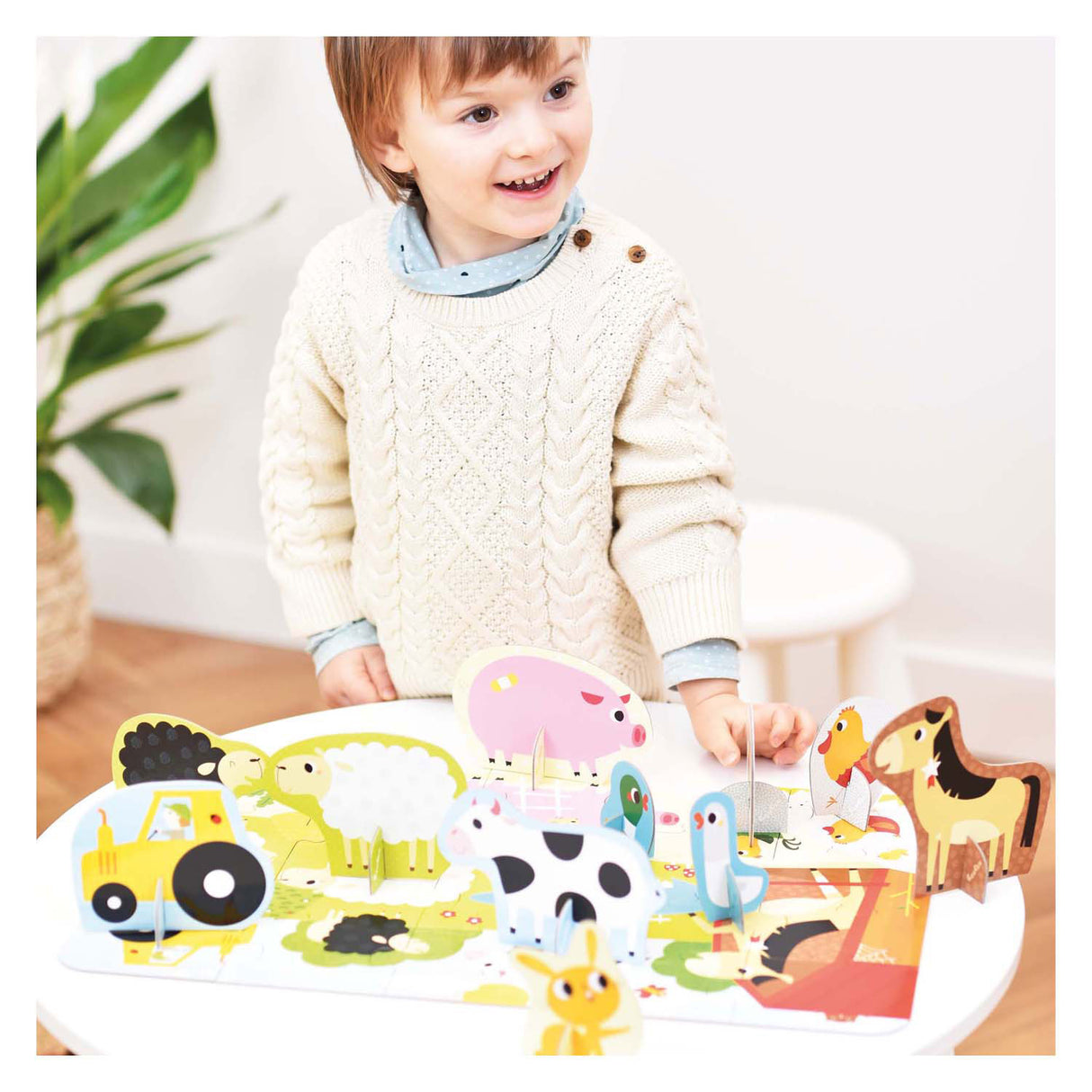 Panda banane - découvrez la ferme de puzzles - 20 pcs.