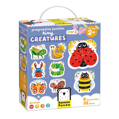 Panda banane - puzzles ascendants petits animaux - 33 pcs.