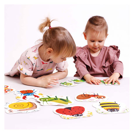 Panda banane - puzzles ascendants petits animaux - 8 puzzles