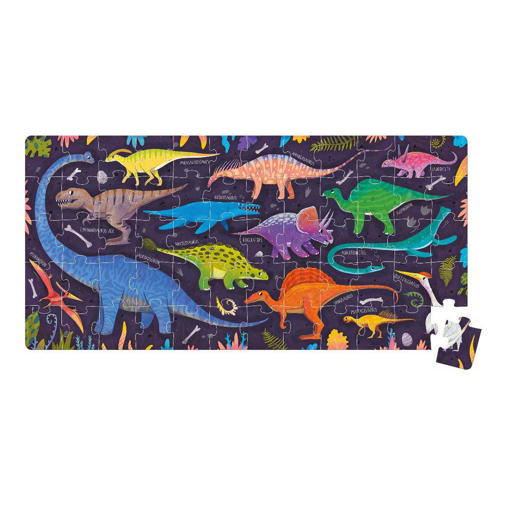 Panda banane - Puzzle J'aime les dinosaures - 60 pcs.