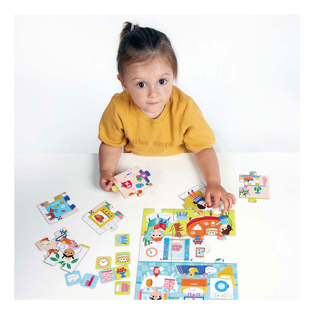 Panda banane - puzzle à la maison - 24 pcs.
