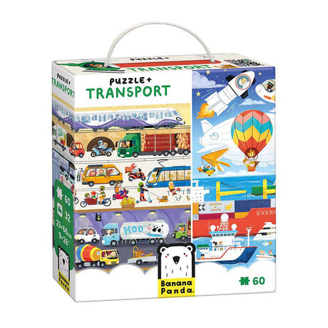 Panda banane - puzzle transport - 24 pcs.