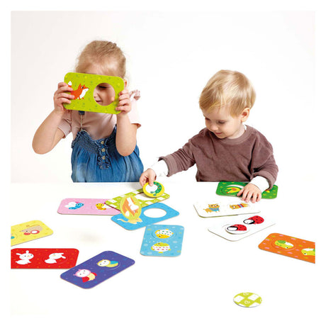 Panda banane - retrouvez les puzzles des mêmes amis - 12 pcs.