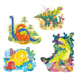 Panda banane - dinosaures jouant les mains - 71e.