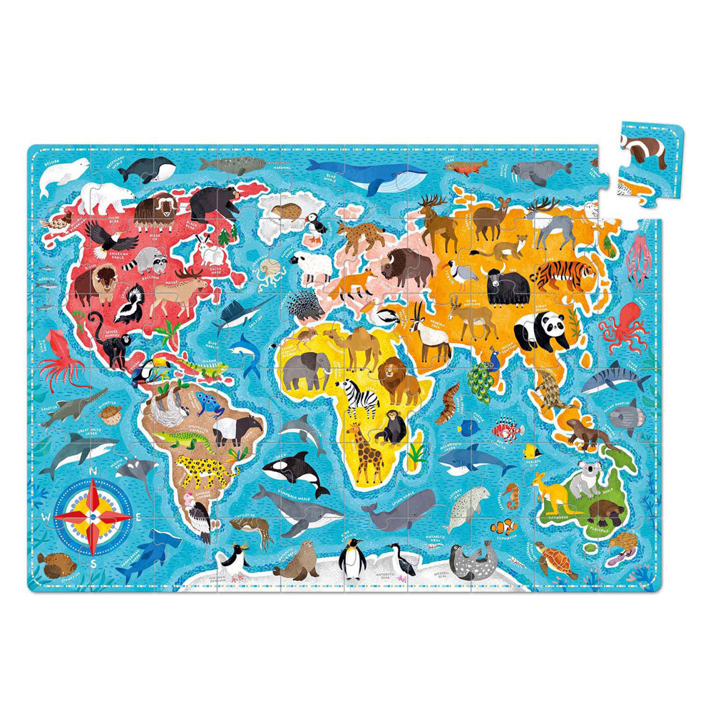 Panda banane - Puzzlove animaux du monde entier - 60 pcs.