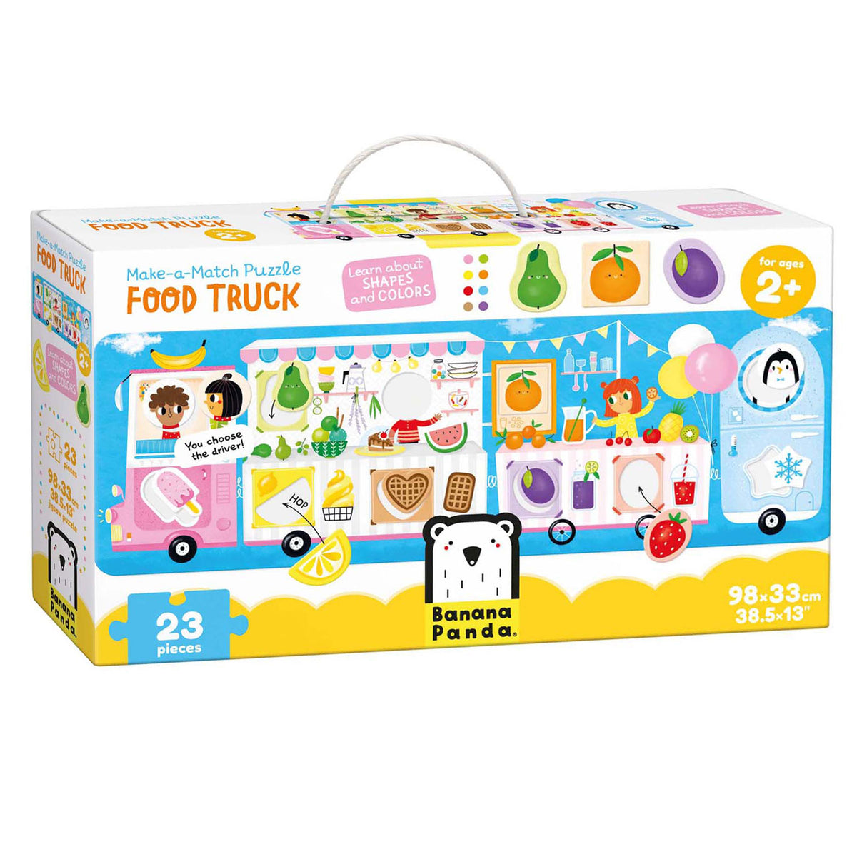Panda banane - adapter le puzzle au food truck - 23 pcs.