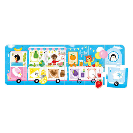 Panda banane - adapter le puzzle au food truck - 23 pcs.